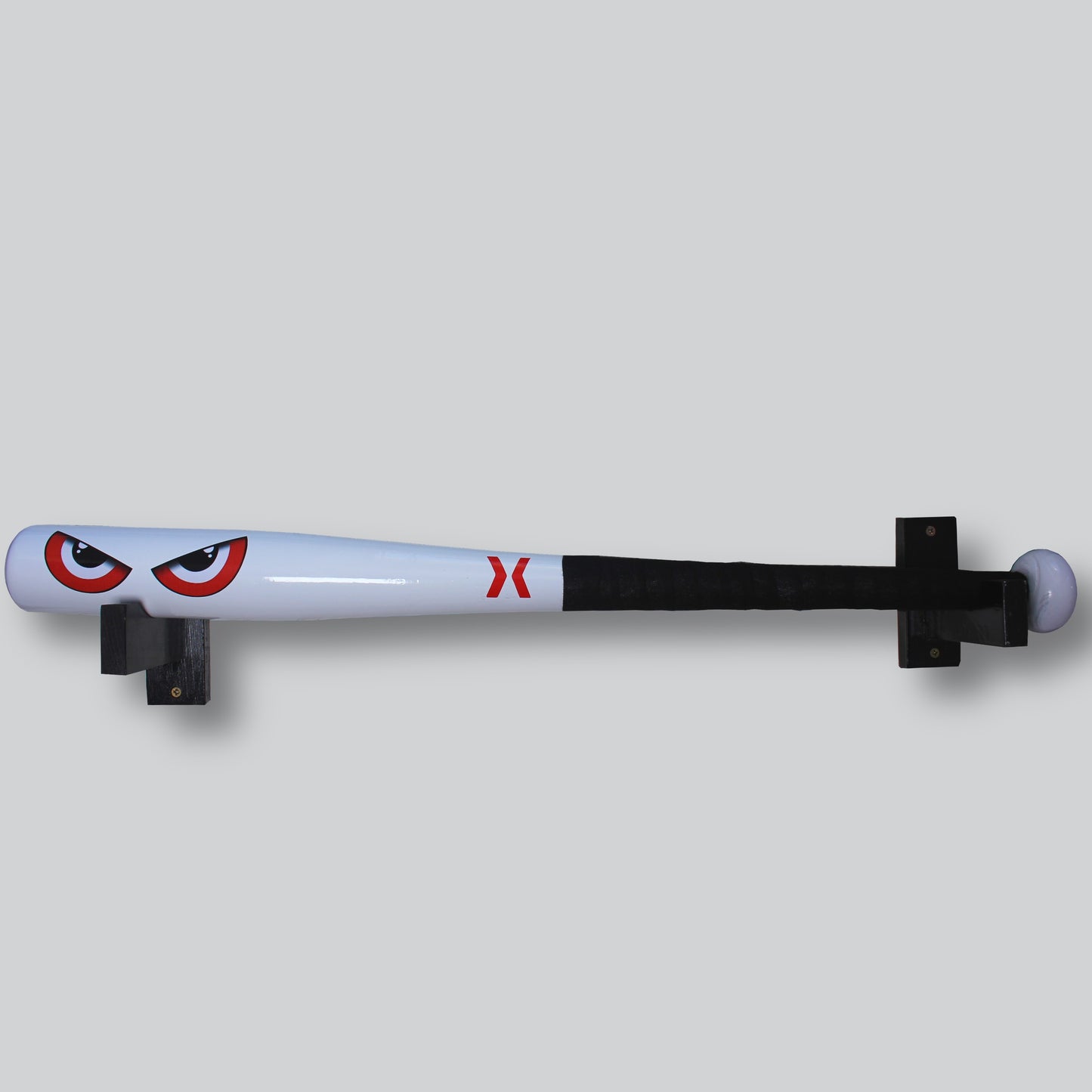 Red eyes baseball bat