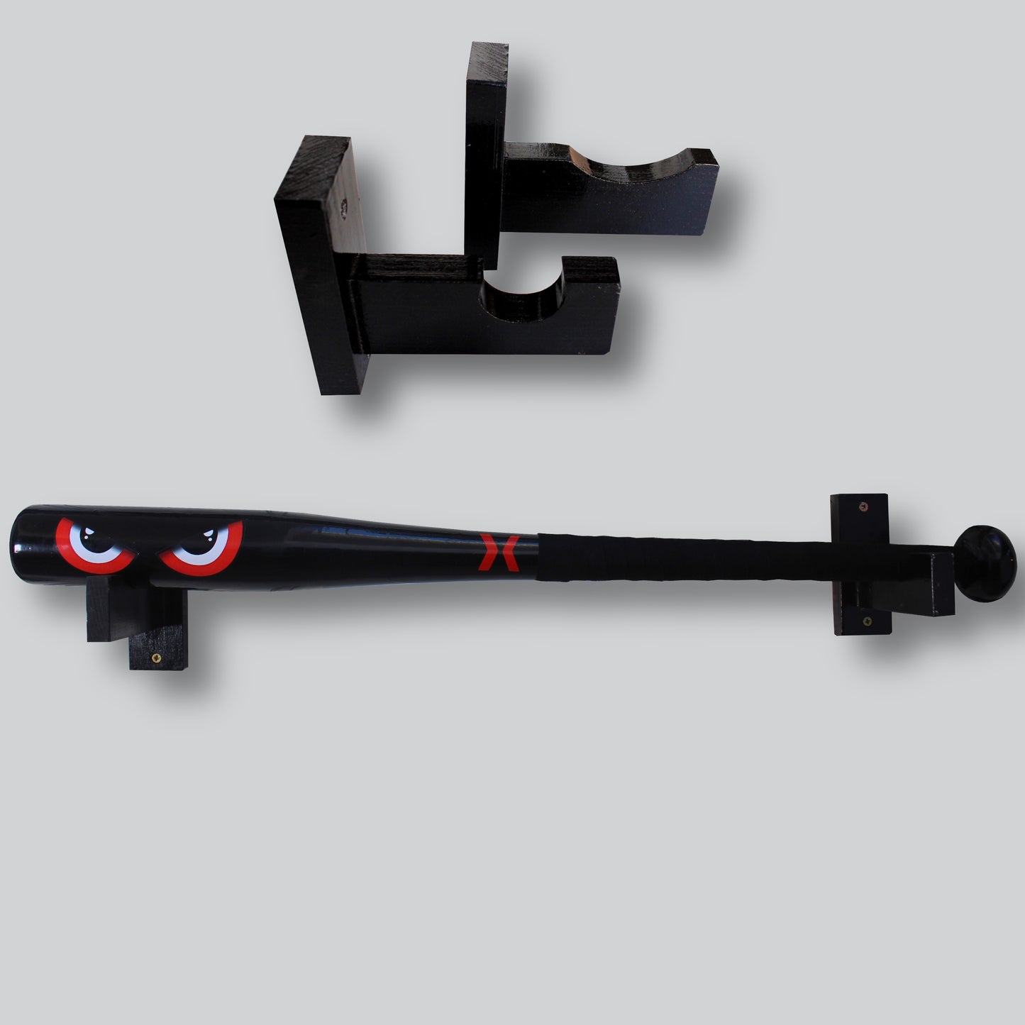 Red eyes baseball bat