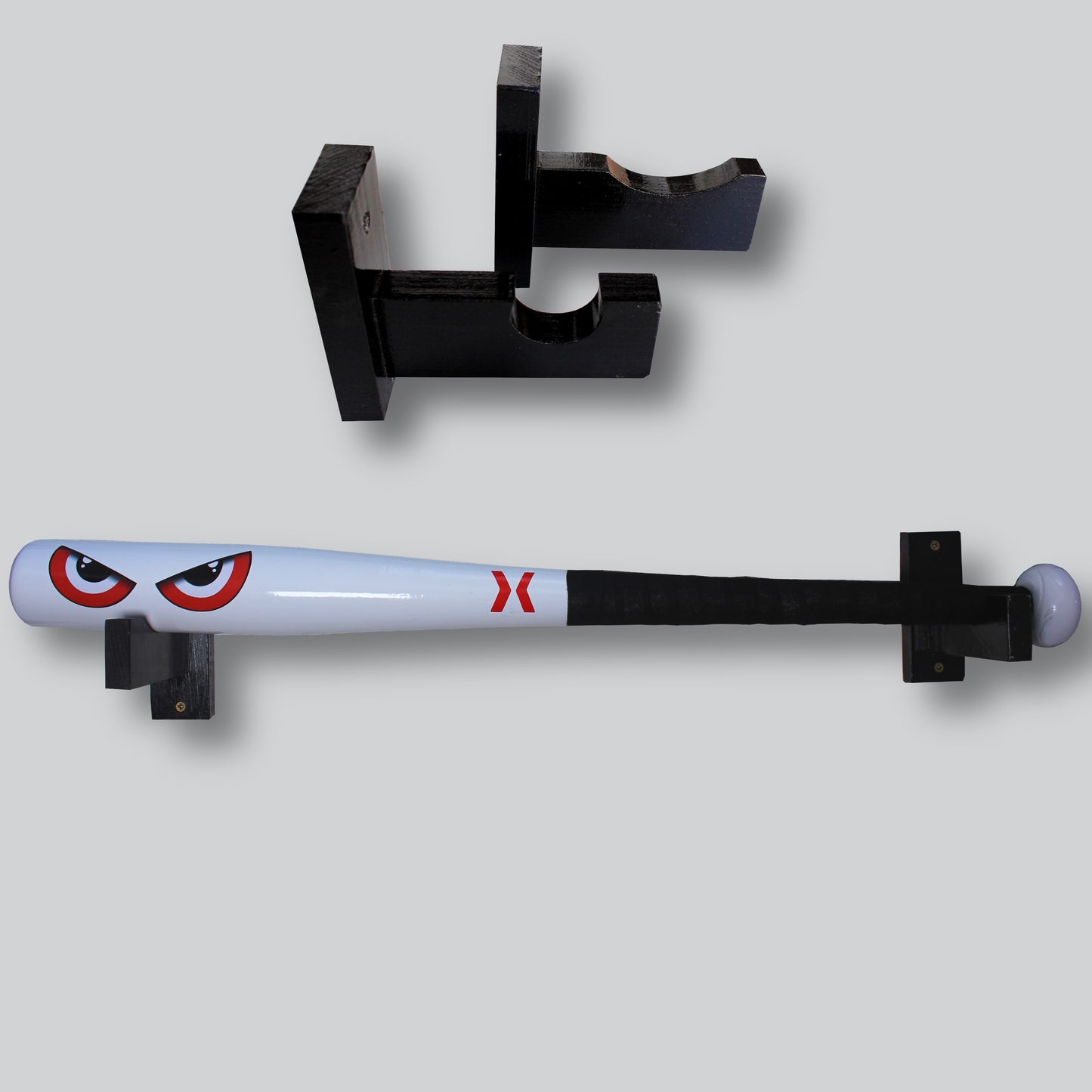 Red eyes baseball bat