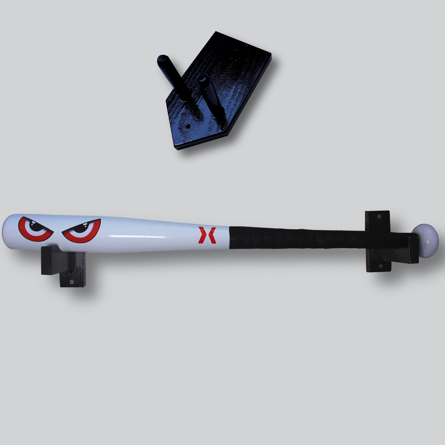 Red eyes baseball bat