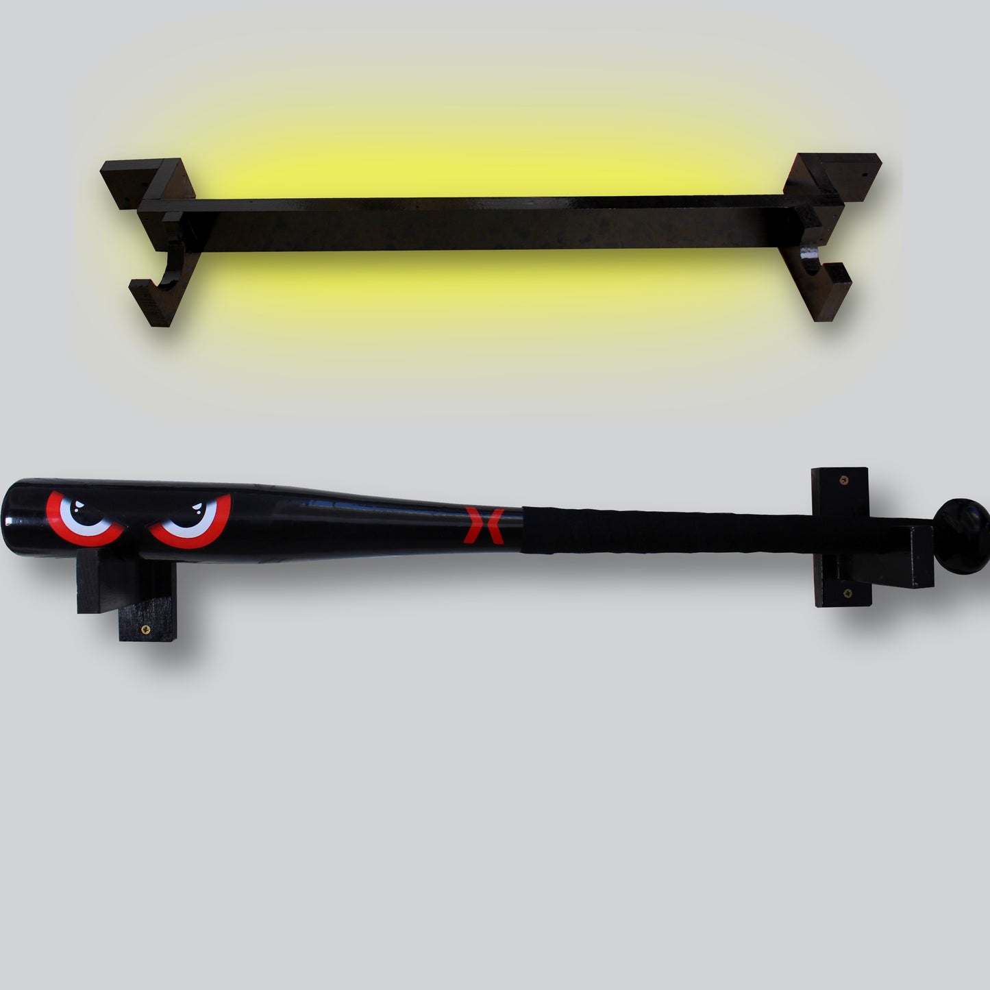 Red eyes baseball bat