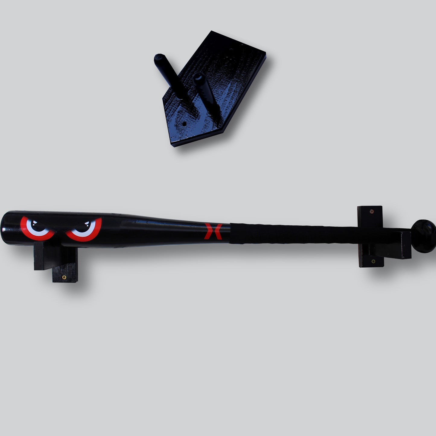 Red eyes baseball bat