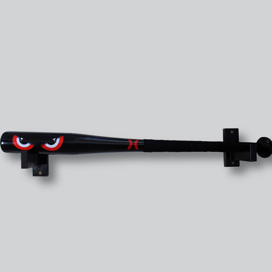 Red eyes baseball bat