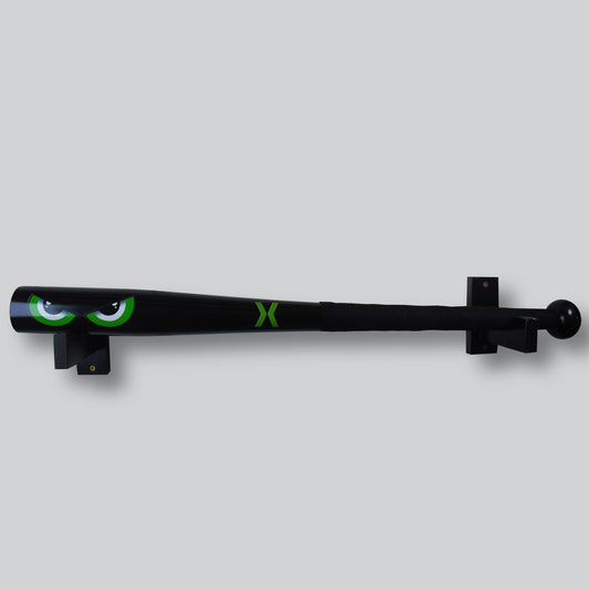 Green eyes baseball bat