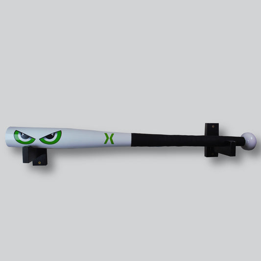 Green eyes baseball bat