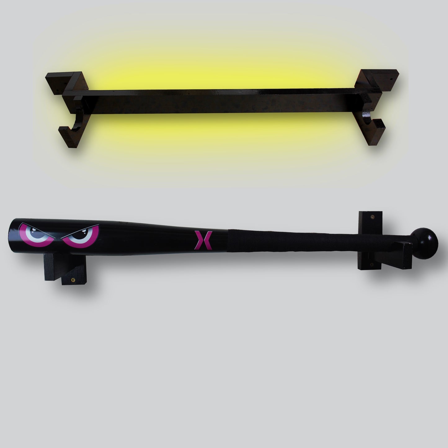 Purple eyes baseball bat