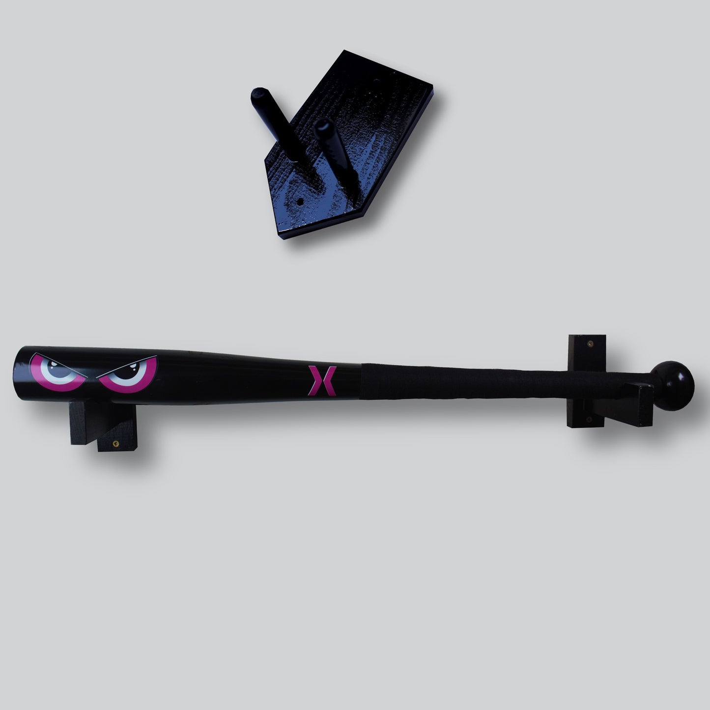 Purple eyes baseball bat